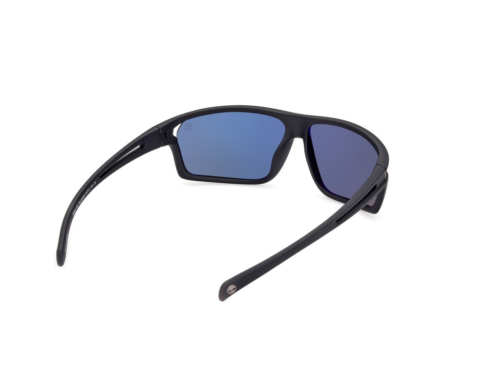 Sonnenbrillen Timberland TB9307 (02D) farbe nero opaco form rechteckig gläser fumo polar.