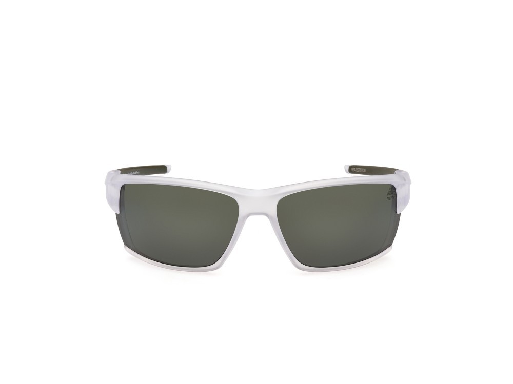 Sonnenbrillen Timberland TB9308 (26R) farbe cristallo form rechteckig gläser verde polar.