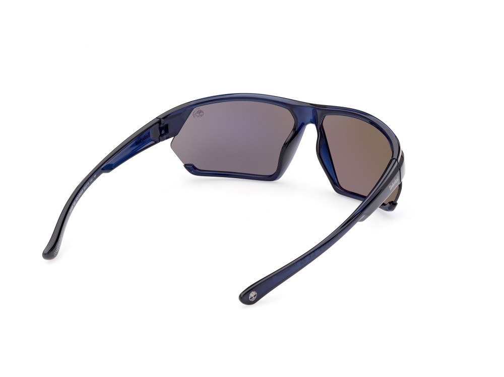 Sonnenbrillen Timberland TB9309 (90D) farbe blu lucido form rechteckig gläser fumo polar.