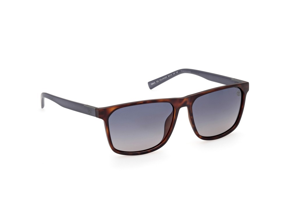 Occhiali da sole Timberland TB9312 (52D) colore avana scura forma rettangolare lenti fumo polar.