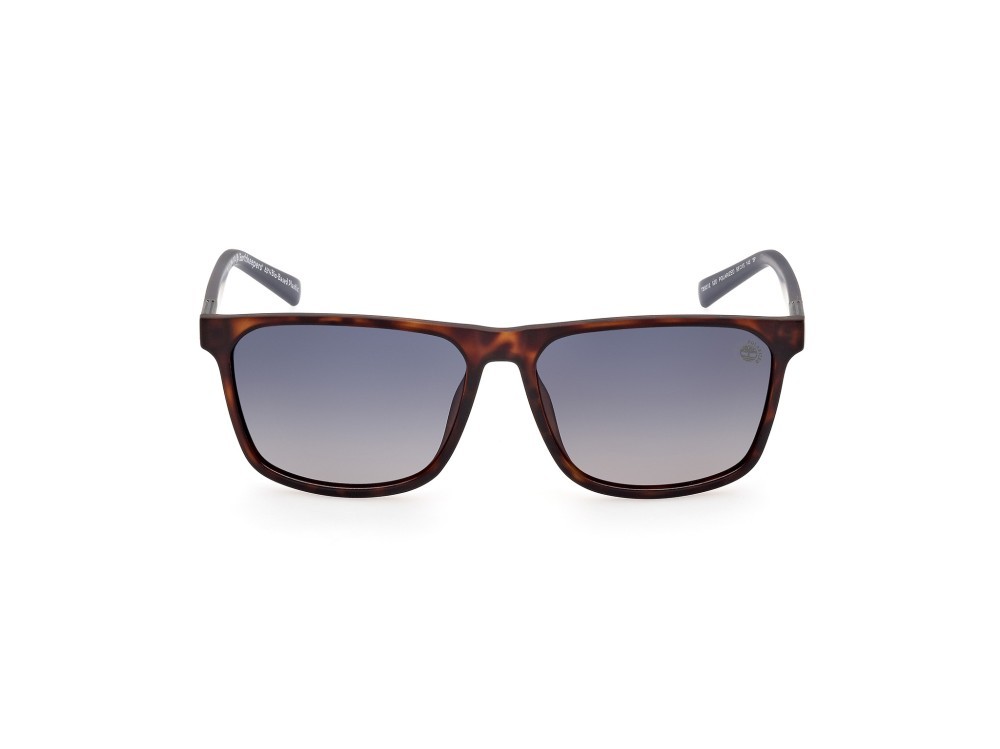 Occhiali da sole Timberland TB9312 (52D) colore avana scura forma rettangolare lenti fumo polar.