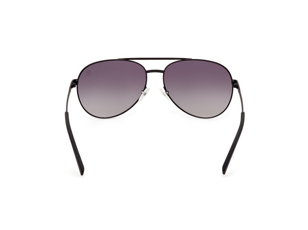Sonnenbrillen Timberland TB9317 (02D) farbe nero opaco form aviator gläser fumo polar.