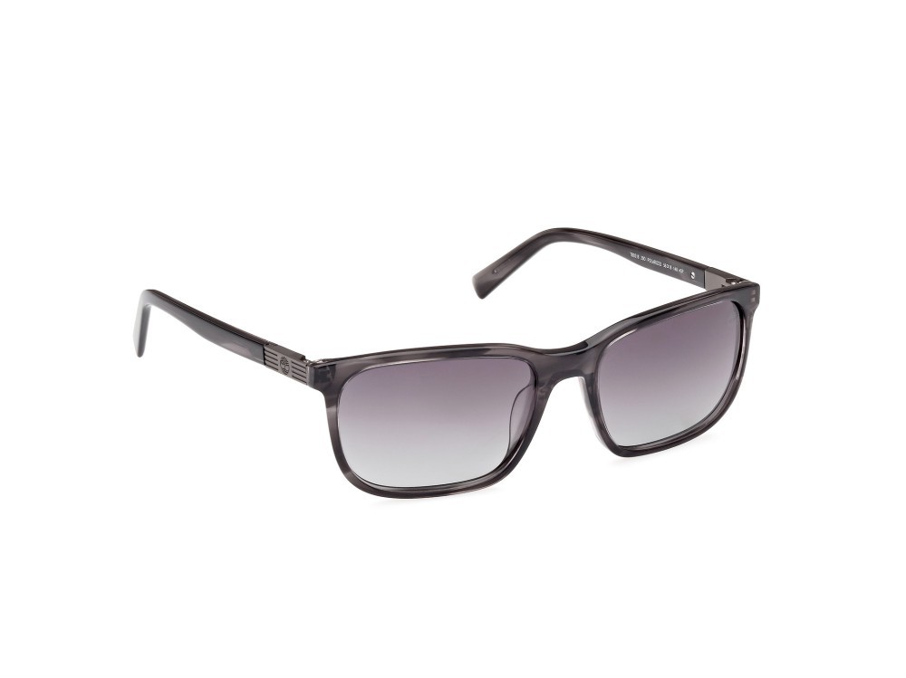 Sonnenbrillen Timberland TB9318 (20D) farbe grigio / altro form rechteckig gläser fumo polar.