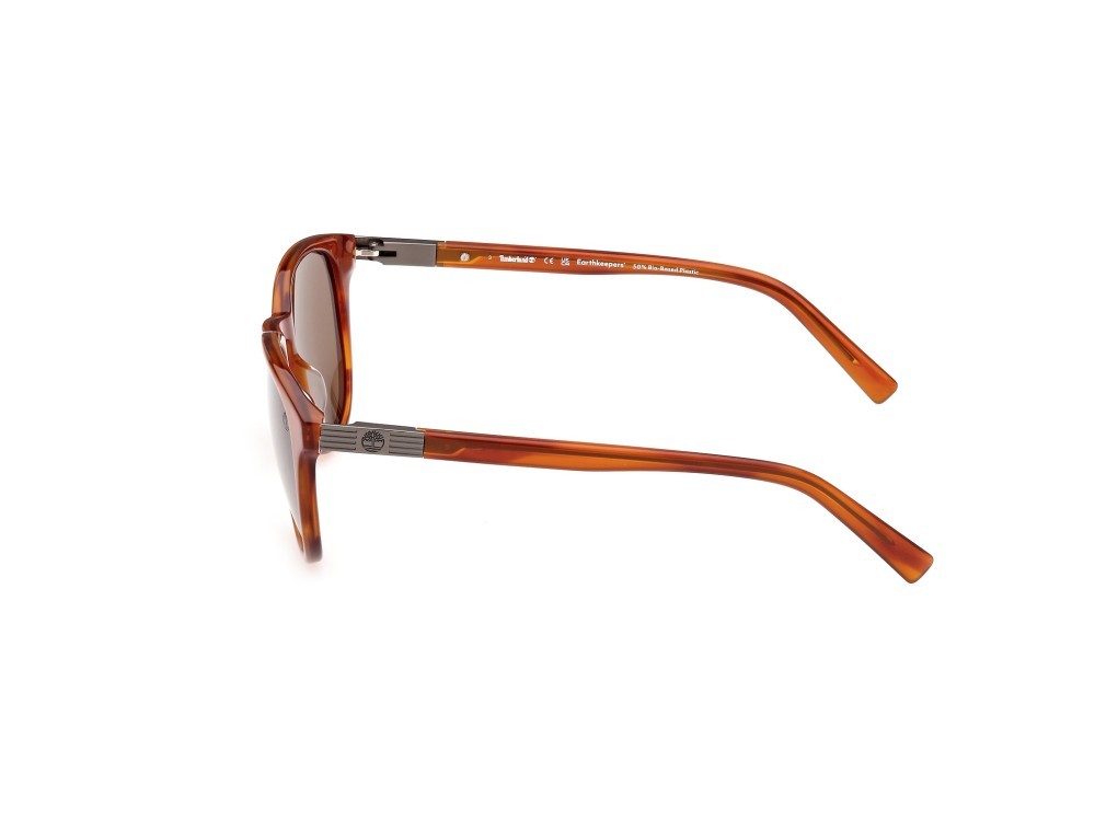 Sonnenbrillen Timberland TB9319 (47H) farbe marrone chiaro / altri form rund gläser marrone polar.
