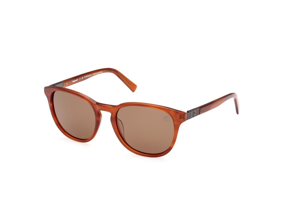 Sonnenbrillen Timberland TB9319 (47H) farbe marrone chiaro / altri form rund gläser marrone polar.