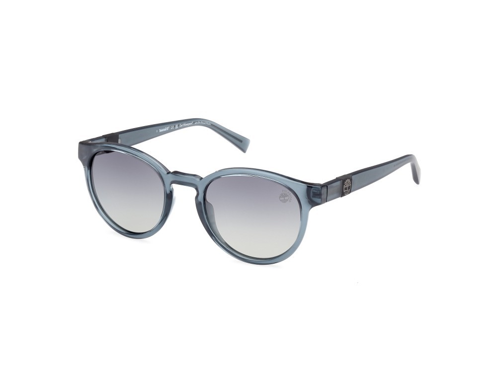 Occhiali da sole Timberland TB9323 (92D) colore grigio forma rotondo lenti grigio polar.