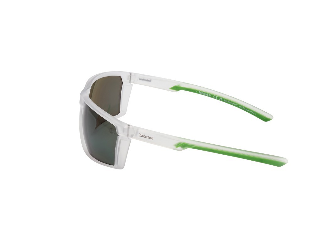 Sonnenbrillen Timberland TB9333 (26R) farbe cristallo form rechteckig gläser verde polar.