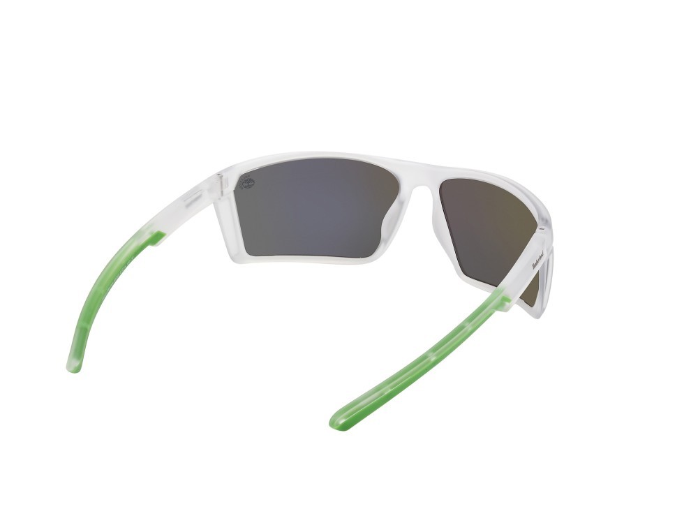 Sonnenbrillen Timberland TB9333 (26R) farbe cristallo form rechteckig gläser verde polar.
