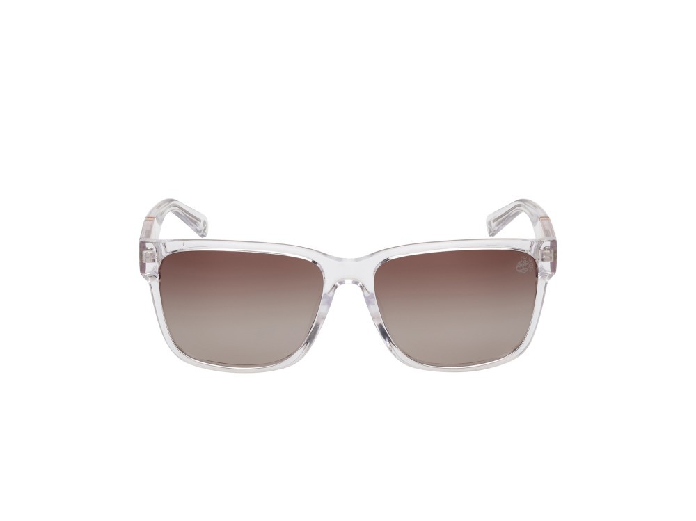 Sonnenbrillen Timberland TB9335-H (26H) farbe cristallo form rechteckig gläser marrone sfumato polar.