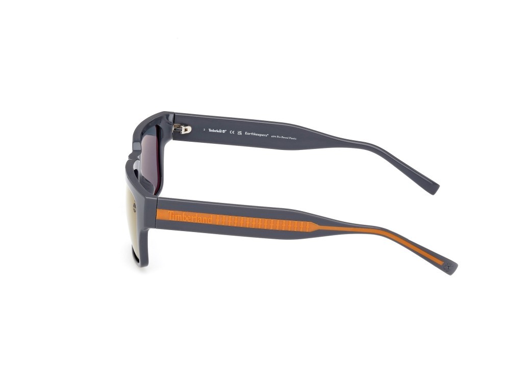 Sonnenbrillen Timberland TB9336-H (20R) farbe grigio lucido form quadratisch gläser verde polar.