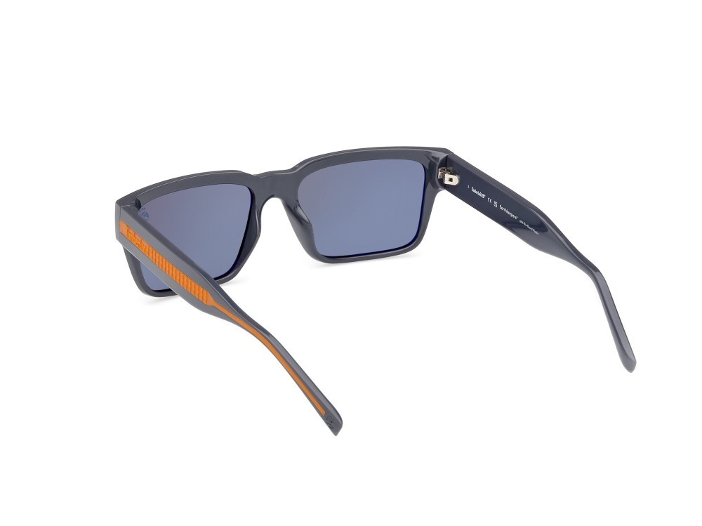 Sonnenbrillen Timberland TB9336-H (20R) farbe grigio lucido form quadratisch gläser verde polar.