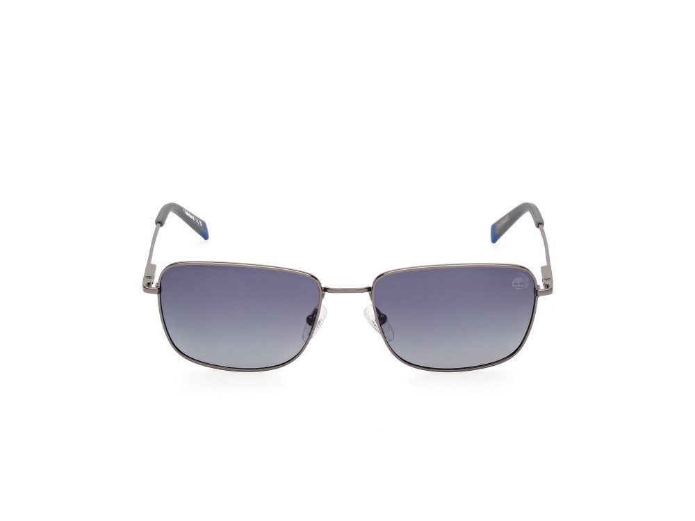 Sonnenbrillen Timberland TB9338 (08D) farbe rutenio scuro opaco form quadratisch gläser blu sfumato polar.