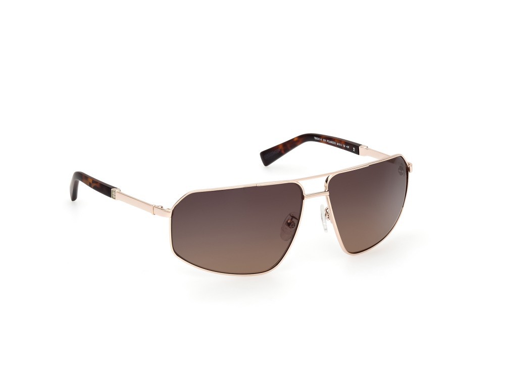Sonnenbrillen Timberland TB9341-H (32H) farbe oro pallido lucido form navigator gläser marrone sfumato polar.