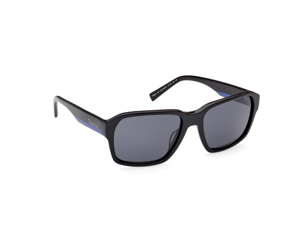 Sonnenbrillen Timberland TB9343 (01D) farbe nero lucido form quadratisch gläser fumo polar.