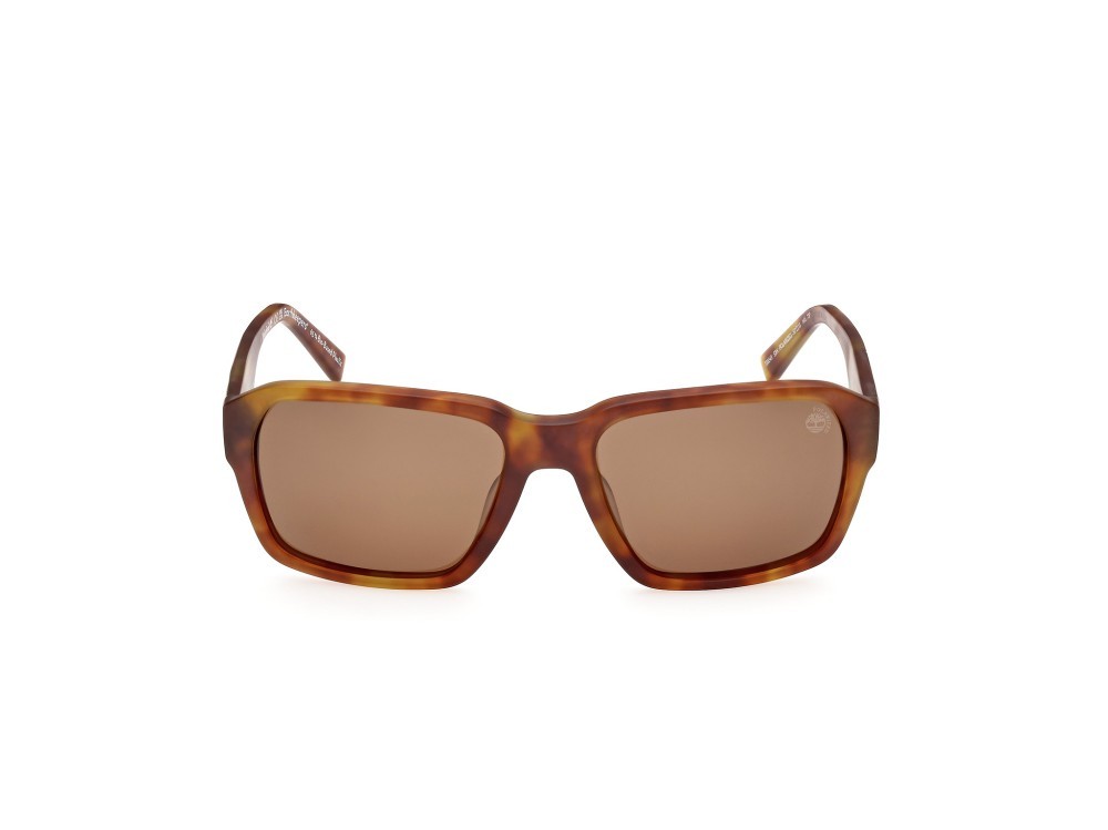 Sonnenbrillen Timberland TB9343 (53H) farbe avana bionda form quadratisch gläser marrone polar.