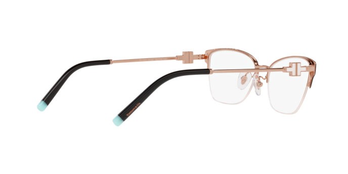 Eyeglasses Tiffany TF 1141 (6122) color black on rubedo shape cat eye lenses demo lens