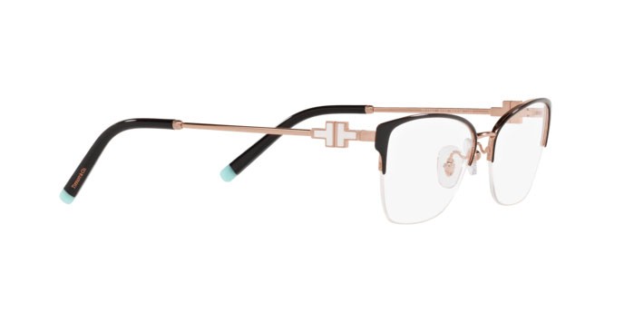 Eyeglasses Tiffany TF 1141 (6122) color black on rubedo shape cat eye lenses demo lens