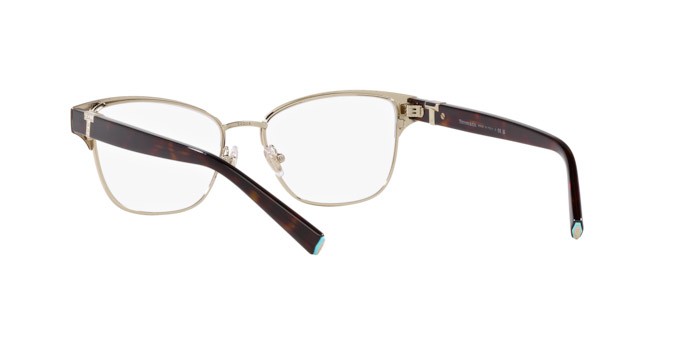 Brillen Tiffany TF 1152B (6021) farbe marrone su oro pallido form cat-eye gläser lente demo