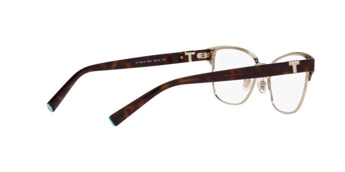 Brillen Tiffany TF 1152B (6021) farbe marrone su oro pallido form cat-eye gläser lente demo