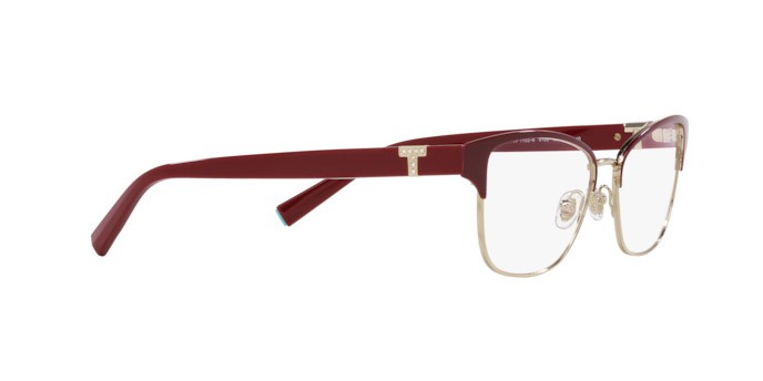Occhiali da vista Tiffany TF 1152B (6185) colore fired brick on pale gold forma cat eye lenti lente demo