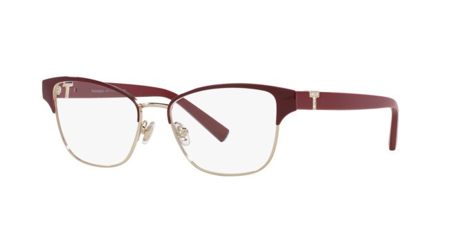 Occhiali da vista Tiffany TF 1152B (6185) colore fired brick on pale gold forma cat eye lenti lente demo