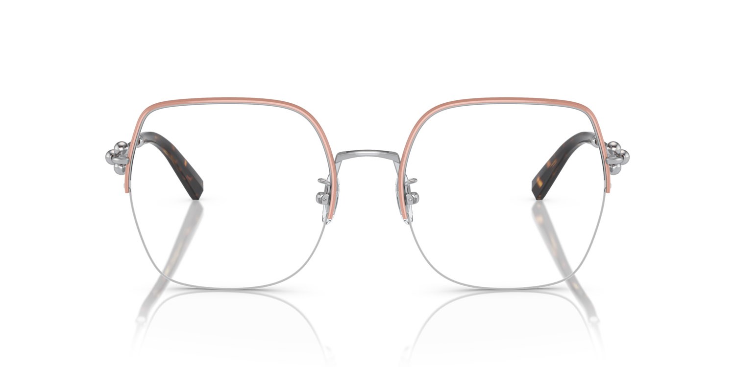 Eyeglasses Tiffany TF 1153D (6192) color rosa su argento shape square lenses lente demo