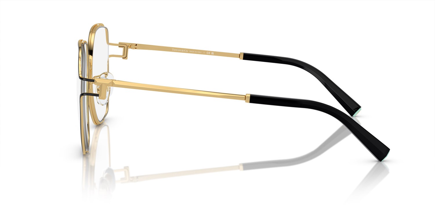 Eyeglasses Tiffany TF 1155D (6197) color nero su oro shape square lenses lente demo