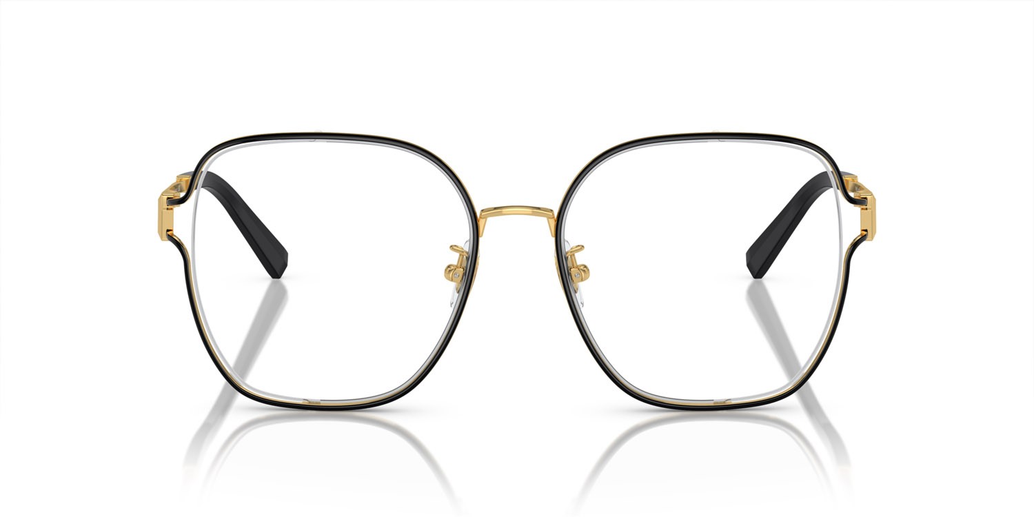 Eyeglasses Tiffany TF 1155D (6197) color nero su oro shape square lenses lente demo