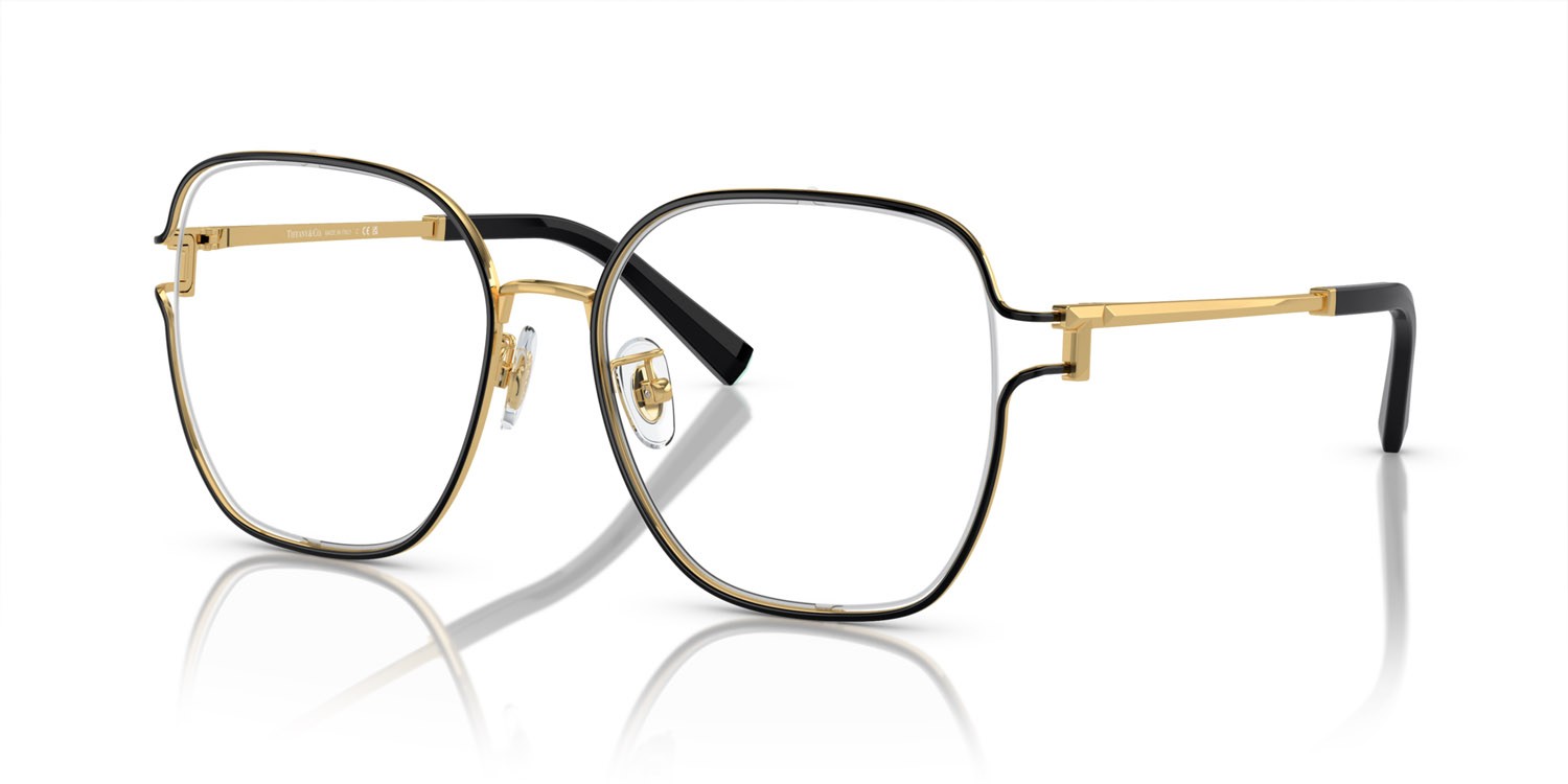 Eyeglasses Tiffany TF 1155D (6197) color nero su oro shape square lenses lente demo