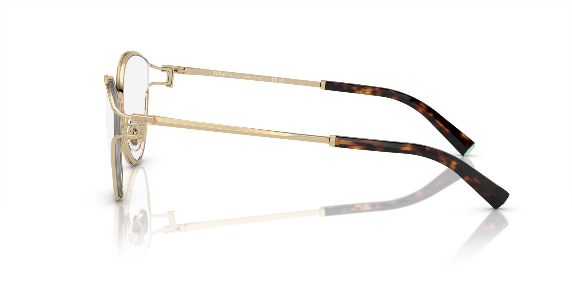 Brillen Tiffany TF 1157B (6021) farbe oro pallido form oval gläser lente demo
