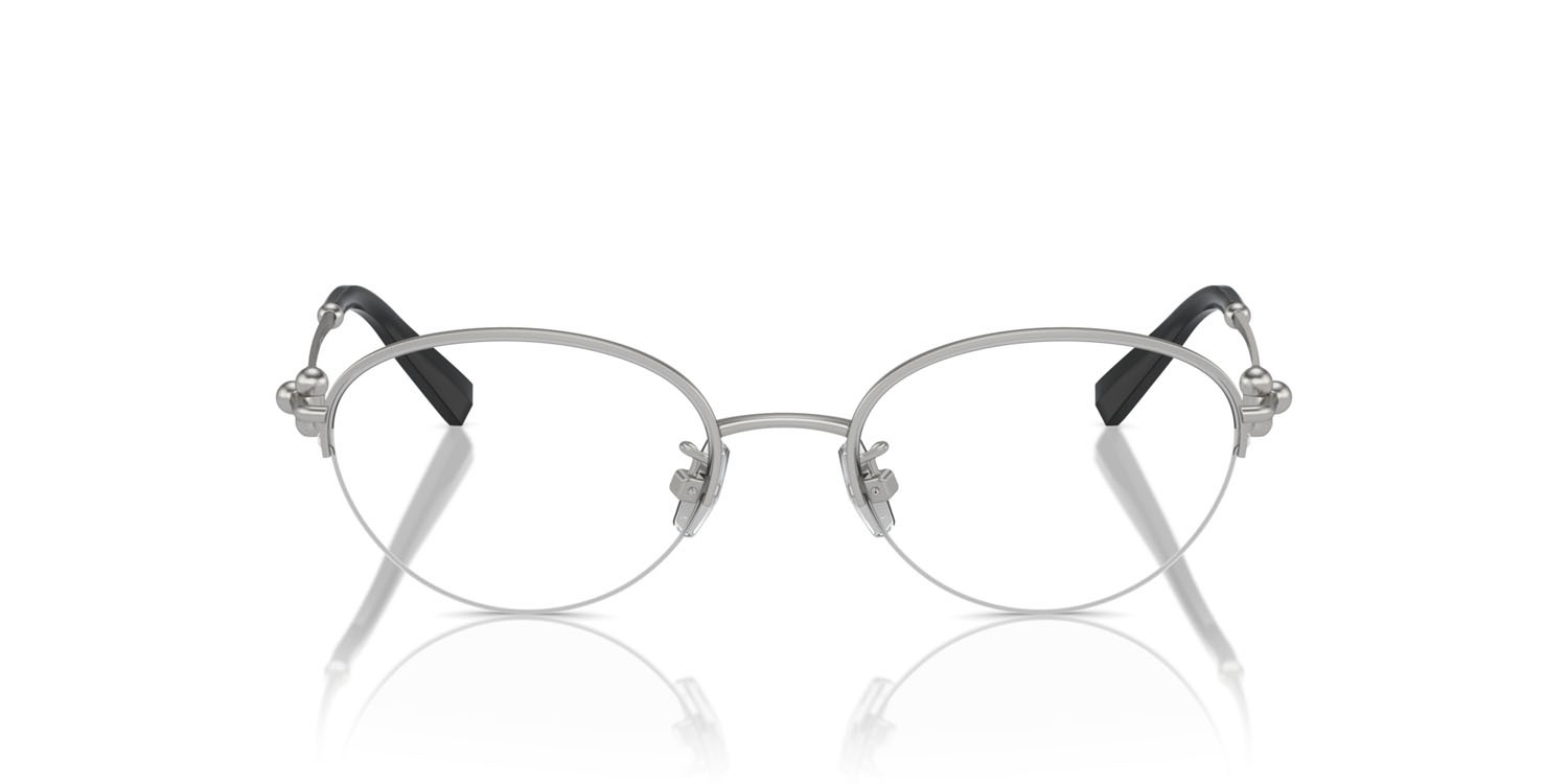 Eyeglasses Tiffany TF 1158TD (6001) color silver opaque shape oval lenses lente demo