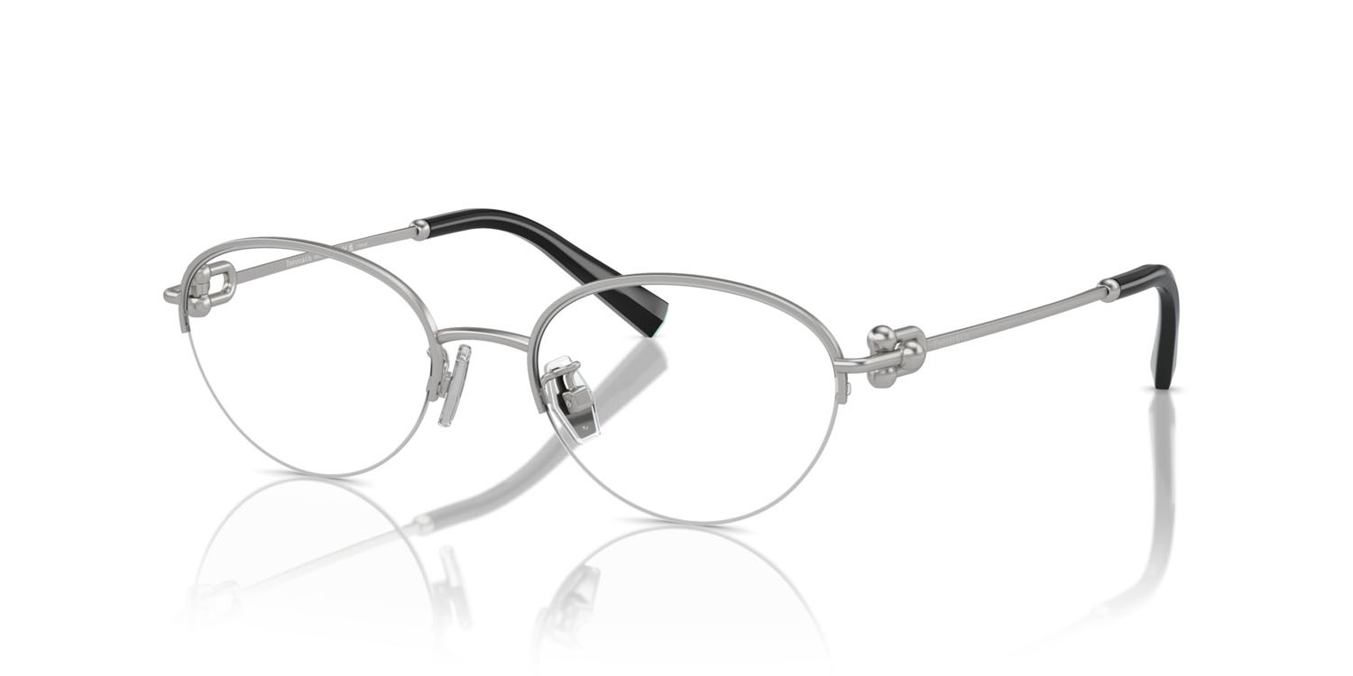 Eyeglasses Tiffany TF 1158TD (6001) color silver opaque shape oval lenses lente demo