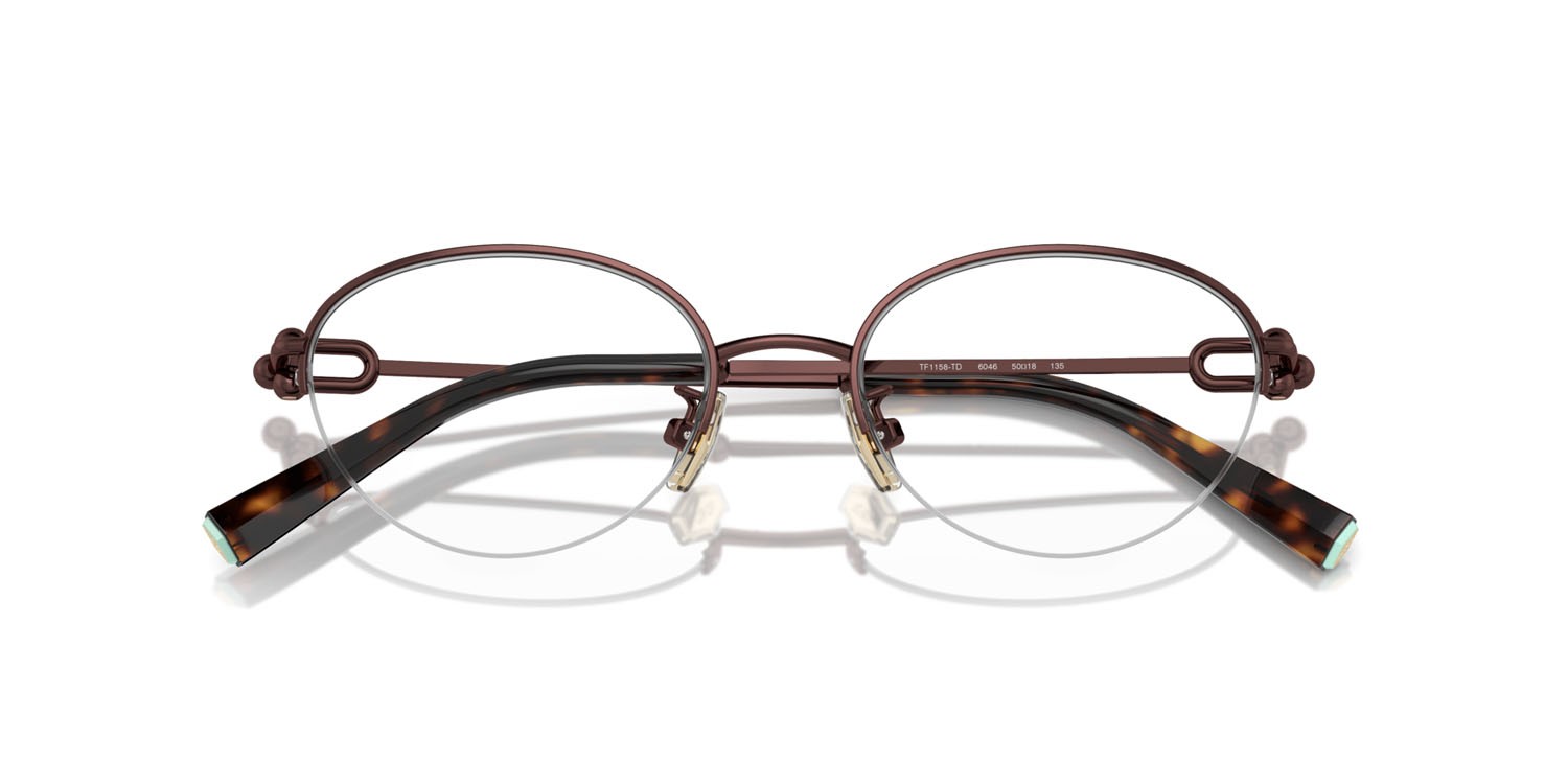 Brillen Tiffany TF 1158TD (6046) farbe marrone form oval gläser lente demo