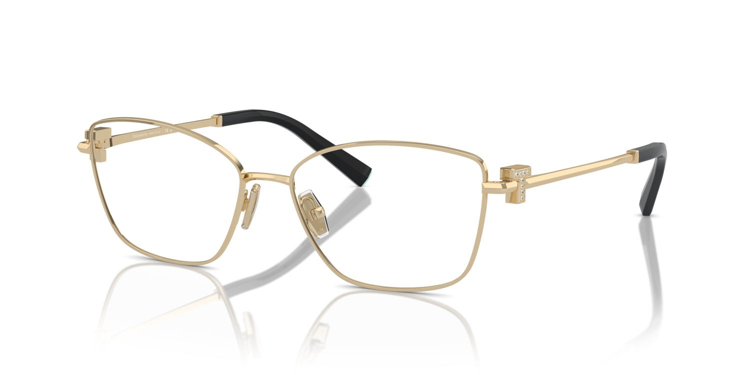 Eyeglasses Tiffany TF 1160B (6021) color oro pallido shape butterfly lenses lente demo
