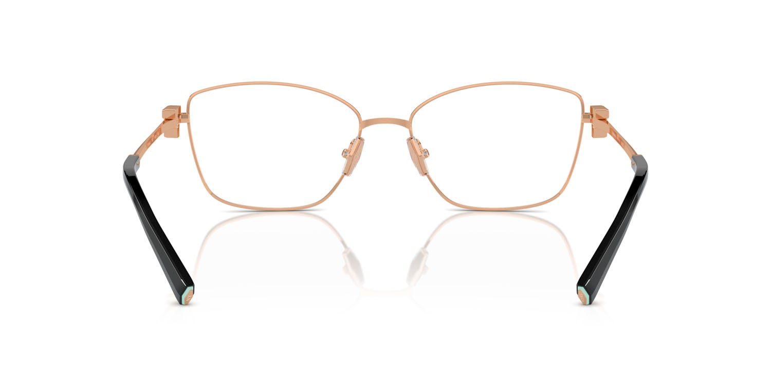 Eyeglasses Tiffany TF 1160B (6162) color black on rose gold shape butterfly lenses lente demo