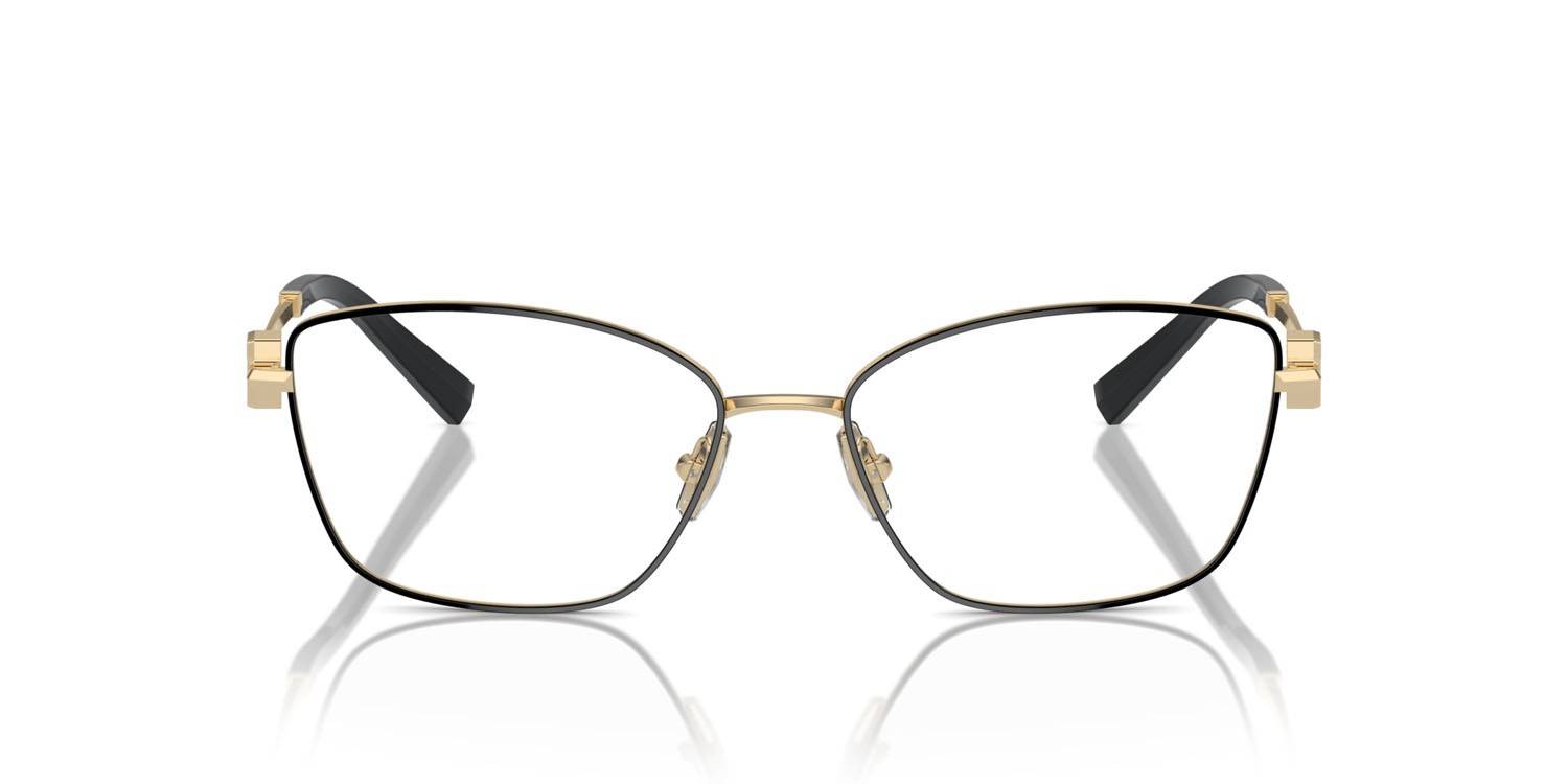 Eyeglasses Tiffany TF 1160B (6164) color nero su oro pallido shape butterfly lenses lente demo