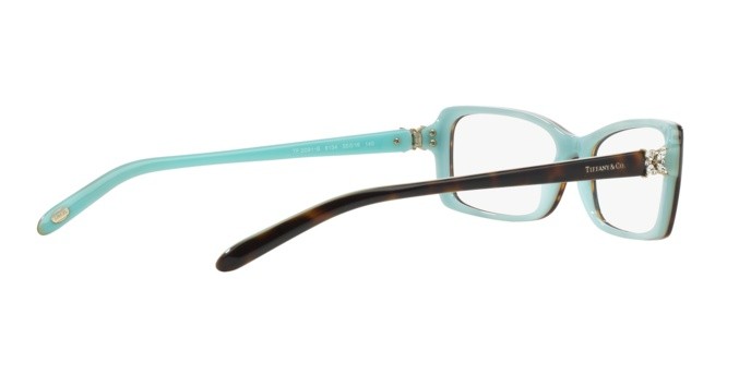 Brillen Tiffany TF 2091B (8134) farbe top havana/blue form rechteckig gläser demo lens