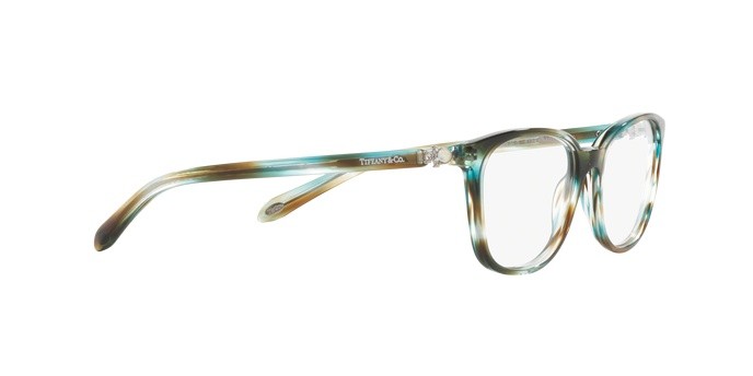 Eyeglasses Tiffany TF 2109HB (8124) color ocean turquoise shape square lenses demo lens