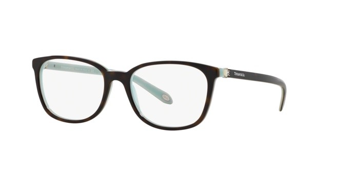 Occhiali da vista Tiffany TF 2109HB (8134) colore havana/blue forma quadrato lenti demo lens