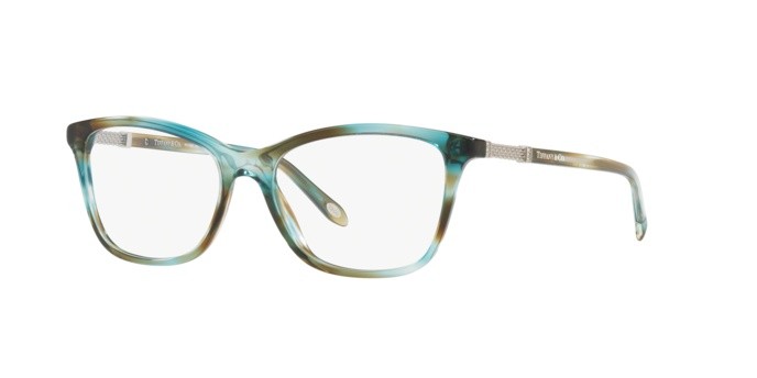 Brillen Tiffany TF 2116B (8124) farbe ocean turquoise form quadratisch gläser demo lens