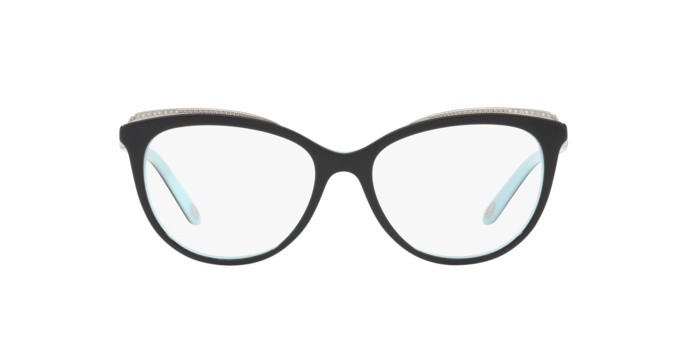 Brillen Tiffany TF 2147B (8055) farbe black/blue form cat-eye gläser demo lens