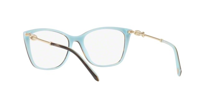 Eyeglasses Tiffany TF 2160B (8134) color havana/blue shape square lenses demo lens