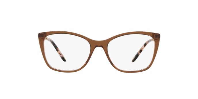 Eyeglasses Tiffany TF 2160B (8255) color brown/grey/pink shape square lenses demo lens