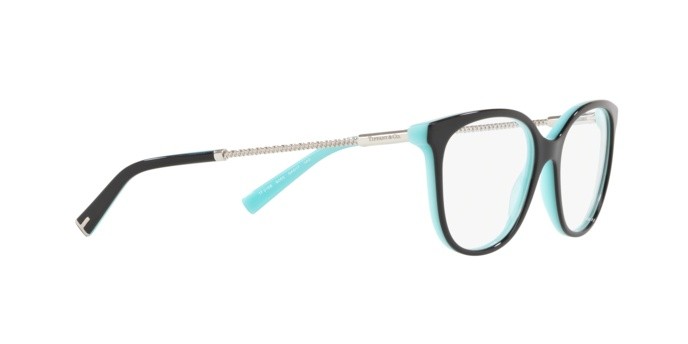 Brillen Tiffany TF 2168 (8055) farbe black/blue form quadratisch gläser demo lens