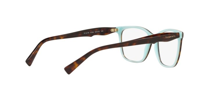 Eyeglasses Tiffany TF 2175 (8134) color havana/blue shape square lenses demo lens