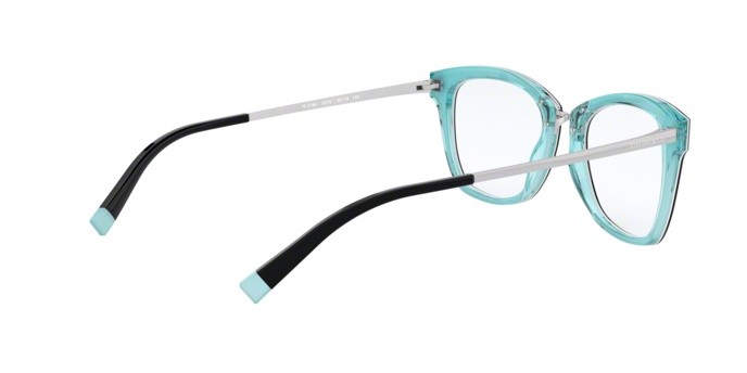 Brillen Tiffany TF 2186 (8274) farbe black/crystal blue form quadratisch gläser demo lens