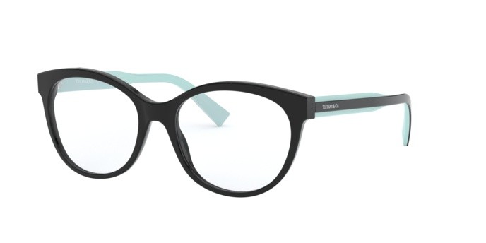 Brillen Tiffany TF 2188 (8001) farbe black form cat-eye gläser demo lens