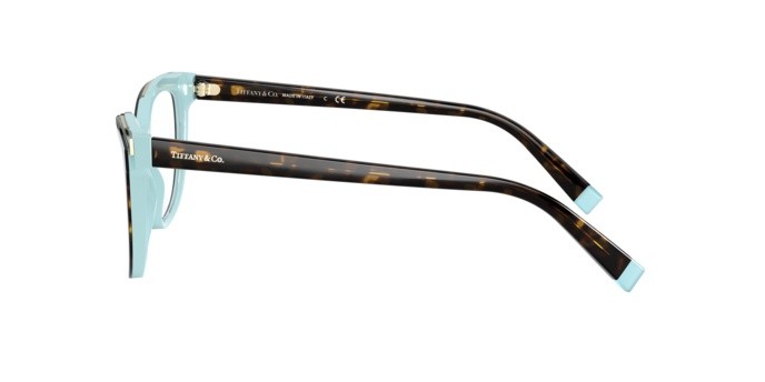 Eyeglasses Tiffany TF 2192 (8134) color havana/blue shape cat eye lenses demo lens