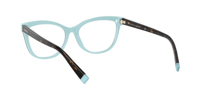 Eyeglasses Tiffany TF 2192 (8134) color havana/blue shape cat eye lenses demo lens