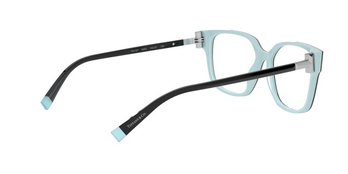Brillen Tiffany TF 2197 (8055) farbe black/blue tiffany form quadratisch gläser demo lens